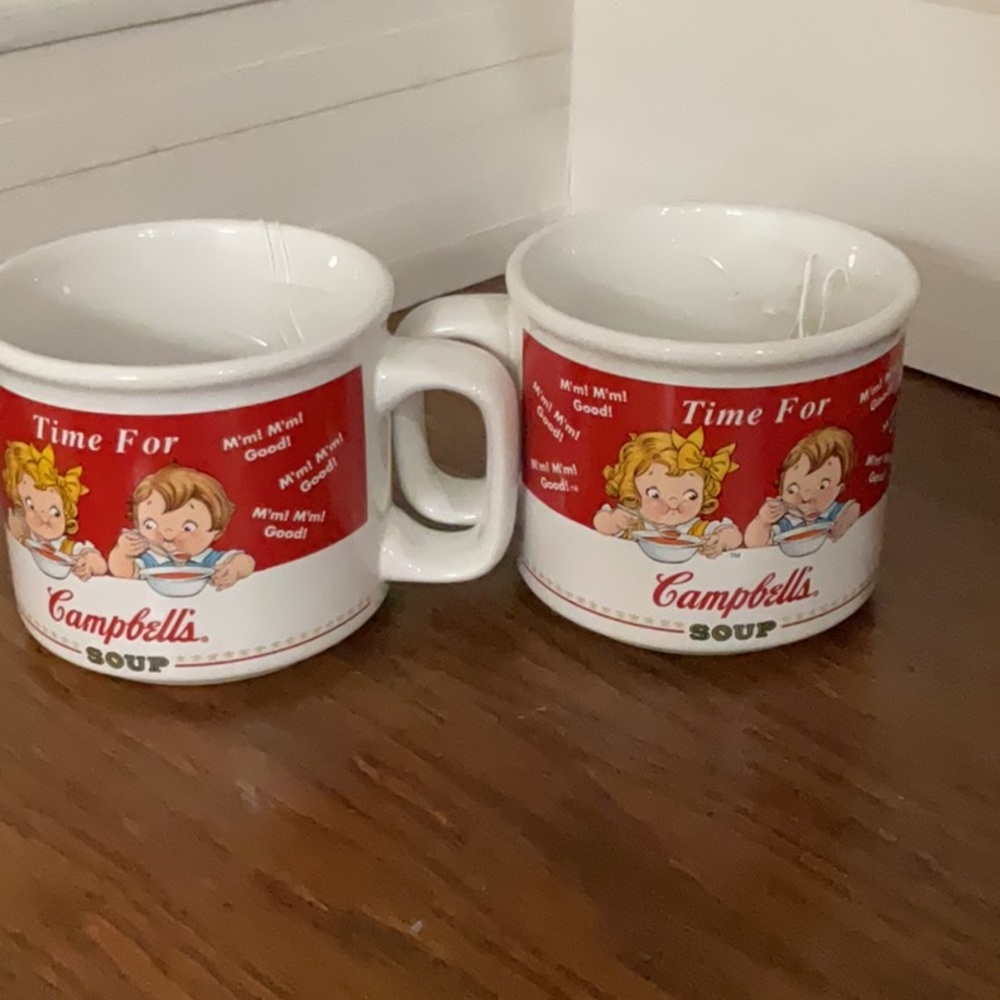 1998 Campbells soup mugs